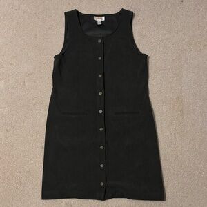 Vintage Talbots Green Sleeveless Button Down Dress